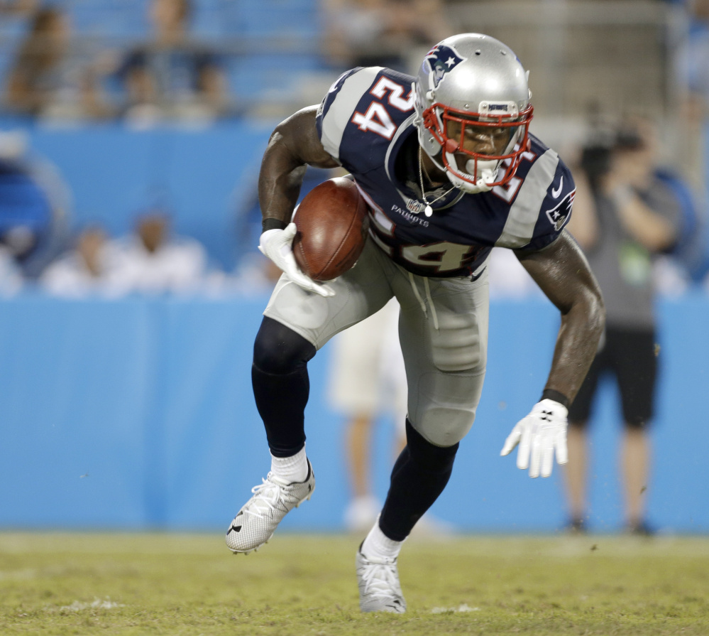The Patriots' Cyrus Jones has struggled returning kicks this season and was charged with his fifth fumble after a gaffe in the third quarter against Baltimore on Monday night.