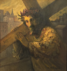 Michael Waterman, "Carrying the Cross," oil on canvas.