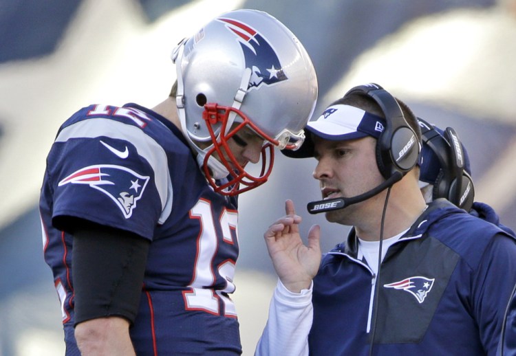 New England Patriots offensive coordinator Josh McDaniels had to overcome Tom Brady's suspension. He did, and was in the running for his second head coaching job until Monday, when he decided to withdraw from consideration as head coach of the 49ers.
