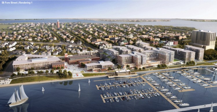 The master plan to redevelop 10 acres of former industrial  land on Portland's eastern waterfront is headed to the Planning Board Tuesday for a public hearing and a vote.