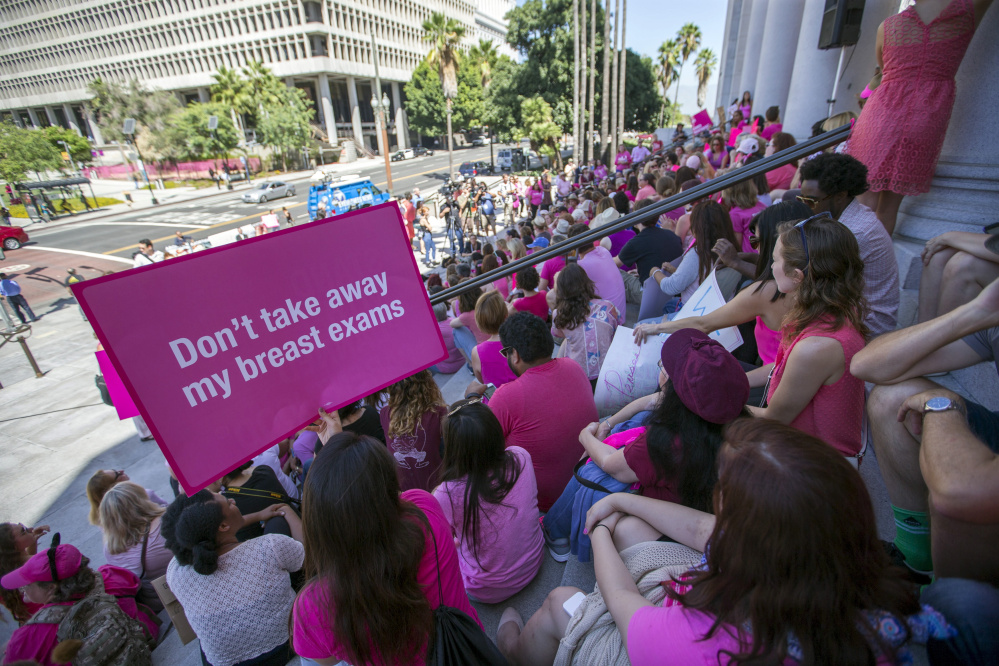Activists rally in support of Planned Parenthood in Los Angeles on Sept. 29, 2015, during a push in Washington to strip the organization of federal funding. If the Republican-controlled Congress decides to renew its attack on the nonprofit, many patients won't have another place to turn for care.