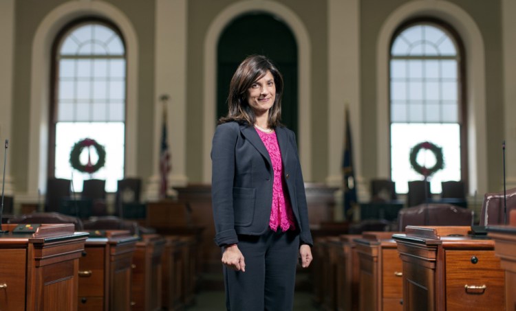 New Speaker of the Maine House Sara Gideon of Freeport says her relationship with Gov. LePage remains one of open communication, candor and mutual respect. She said they return each other's phone calls and meet upon either one's request.
