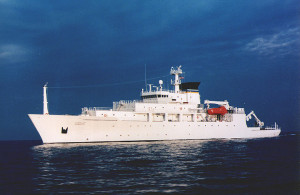 The USNS Bowditch is a Pathfinder class oceanographic survey ship. It is part of a 29-ship special mission that operates in the South China Sea. The 328-foot Bowditch has a crew of 24 civilians and 27 military personnel, according to the U.S. Navy Military Sealift Command website. U.S. Navy photo