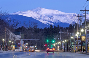 Mount Washington, photographed at dawn, towers above North Conway, New Hampshire in this 2015 photo.Associated Press/Robert F. Bukaty