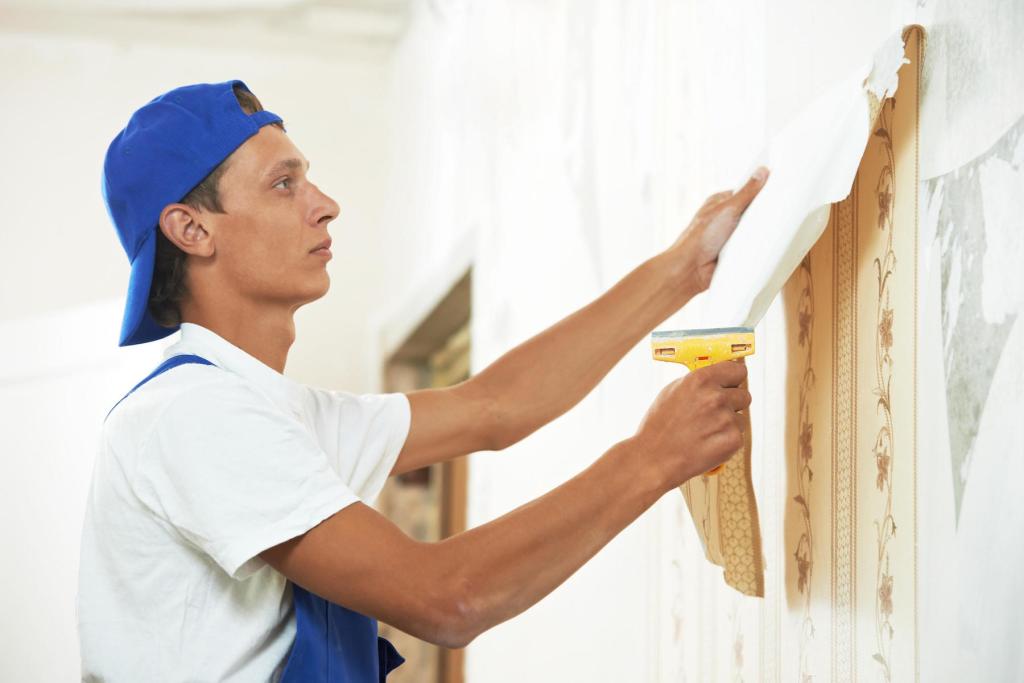 Some projects take more effort – removing wallpaper, for example – but their payoff can be even higher.  