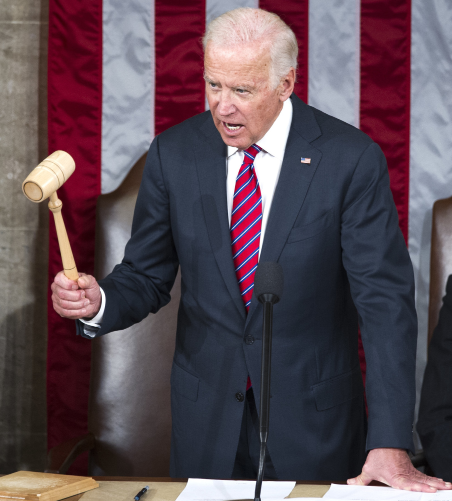 Vice President Joe Biden said "It is over."