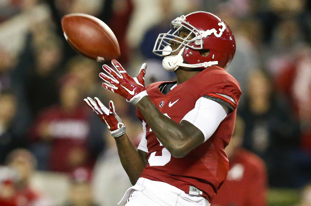 Alabama wide receiver Calvin Ridley had a huge freshman season (67 catches 733 yards and seven touchdowns) last year but has been quiet this season.