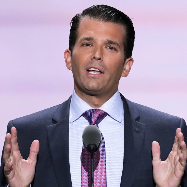 President-elect Donald Trump is seeking to eliminate potential conflicts of interest by shifting assets into a trust that his sons, Donald Trump Jr., above, and Eric Trump, below, will manage. The move failed to sway federal ethics official Walter Schaub, who said the trust 'adds nothing to the equation.'