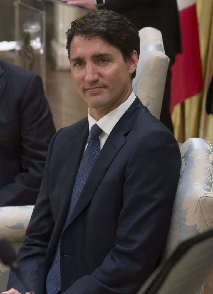 Prime Minister Justin Trudeau angered some in Alberta when he asserted that Canada must phase out its oil sands production eventually. (The Canadian Press via AP)