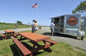 The Bite Into Maine truck at Fort Williams Park. The owners plan to open a small place in Scarborough.