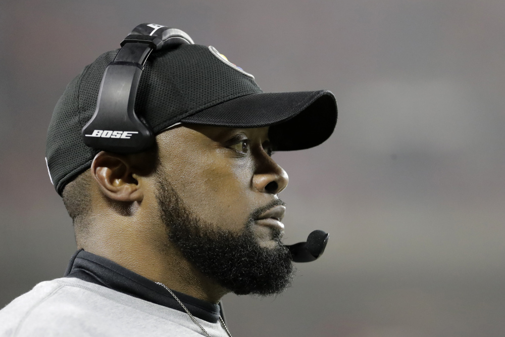 Coach Mike Tomlin of the Pittsburgh Steelers used profanity in describing the New England Patriots, not realizing his star wide receiver was allowing the world to listen in.