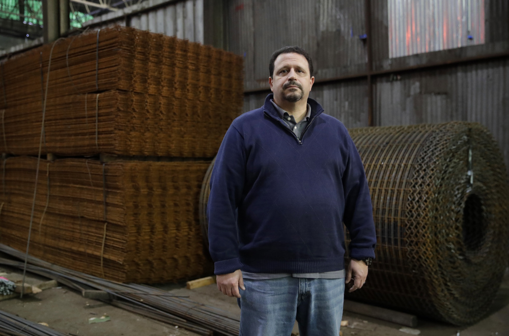 Vince Pappas, owner of Stone Steel Corp., poses in his Baltimore warehouse. Small businesses hope some high-profile regulations get scrapped by Donald Trump.