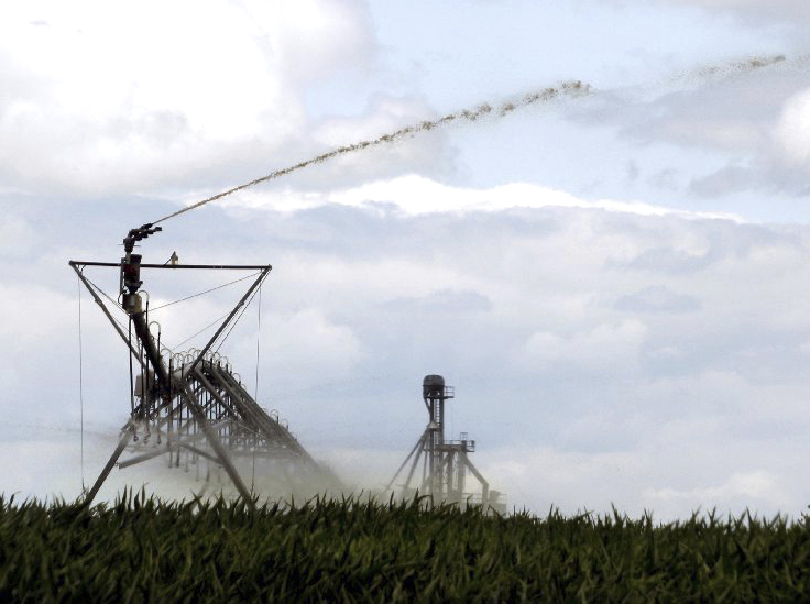 Liquid manure is sprayed to fertilize crops on a farm in Union County, Ohio. With runoff from fertilizer feeding algae that's fouling Lake Erie, Ohio will be requiring certification for putting fertilizer on fields.