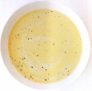 Lemon and parsnip soup.