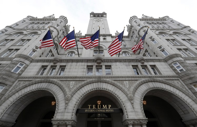 The Trump hotel in Washington may be drawing business away from both the taxypayer-owned D.C. convention center and one in nearby Maryland subsidized by taxpayers, violating the Constitutional ban on U.S. government officials profiting from their position.