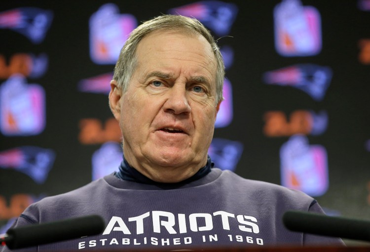 Patriots coach Bill Belichick took blame for Saturday night's sloppiness, saying, "We have to coach better."