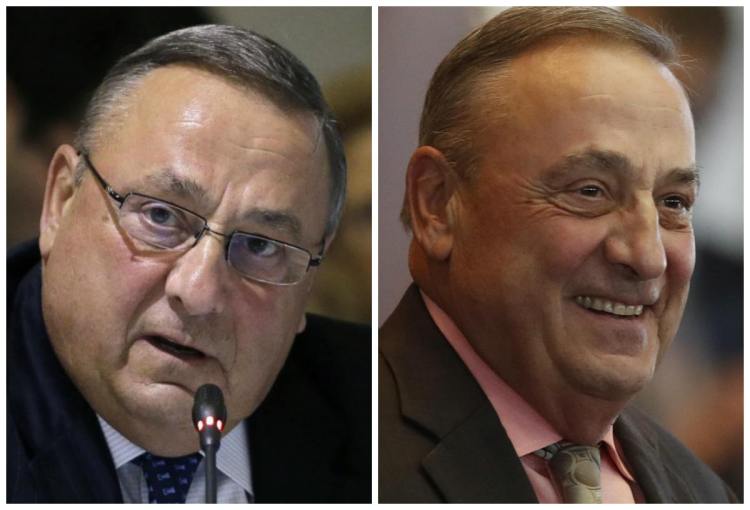 Gov. Paul LePage says he underwent bariatric surgery in September after his doctor warned him he risked developing diabetes if he didn’t lose weight. Here he is shown in August, at left, and this month.