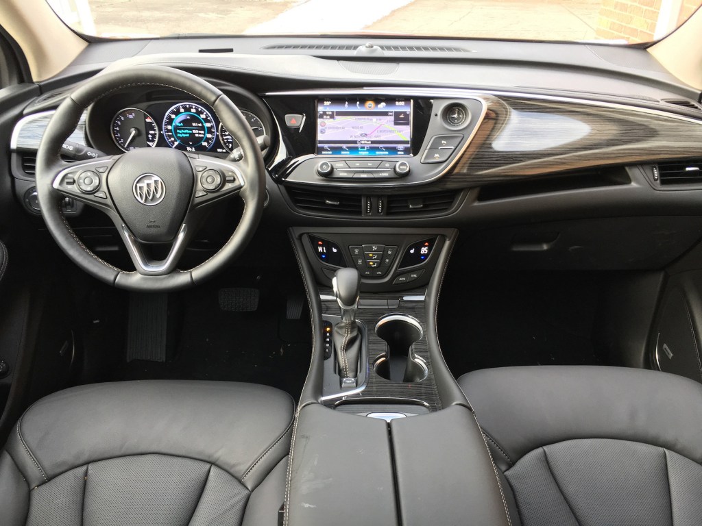 The premium trim model interior of the 2017 Buick Envision.