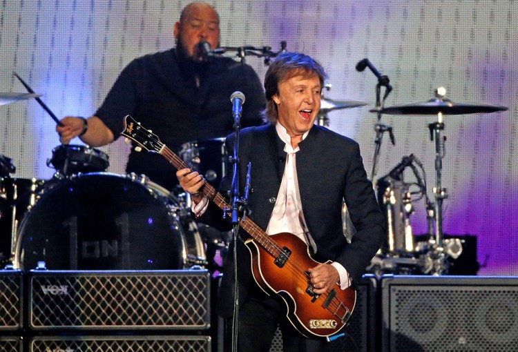 Paul McCartney performs at the Desert Trip music festival at Empire Polo Club in Indio, California, on Oct. 8, 2016.   