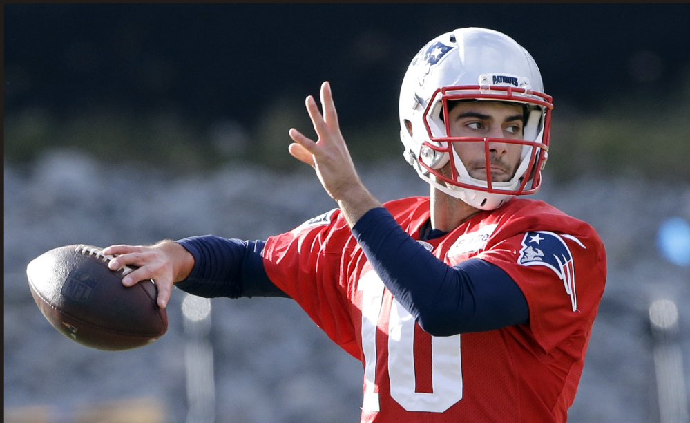 Patriots backup QB Jimmy Garoppolo showed his stuff during a brief showcase this season, and now there will be suitors for his services at New England's door.