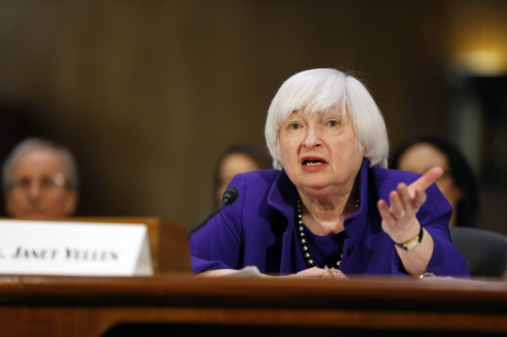 Federal Reserve chair Janet Yellen attends a meeting Tuesday in Washington. She backs President Trump's efforts to make it easier for small banks to lend, in part by freeing them from some Dodd-Frank regulations.