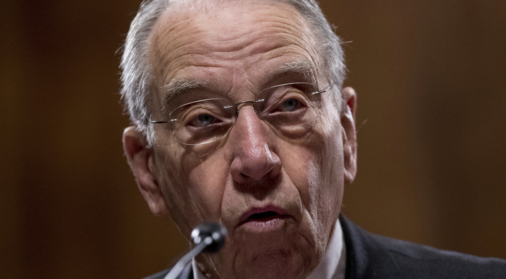 Sen. Charles Grassley, R-Iowa, said on the Senate floor, "If a specific individual is likely to be violent due to the nature of their mental illness, then the government should have to prove it."