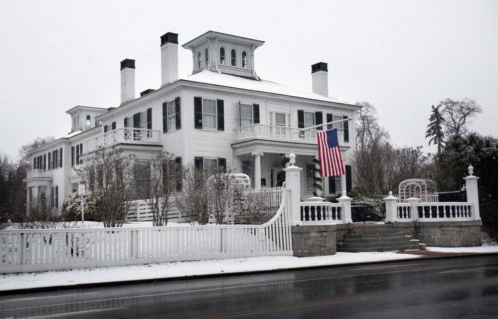 Maine governors pay no rent, utility or food expenses while living at the governor's mansion, known as the Blaine House, which was built in 1832. The first floor of the building is a historic museum, and the living quarters for the governor and his family are on the second floor. The governor is paid $70,000 a year, the lowest salary of any governor in the U.S.