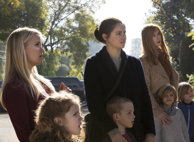 Reese Witherspoon, left, Shailene Woodley and Nicole Kidman in HBO's "Big Little Lies."