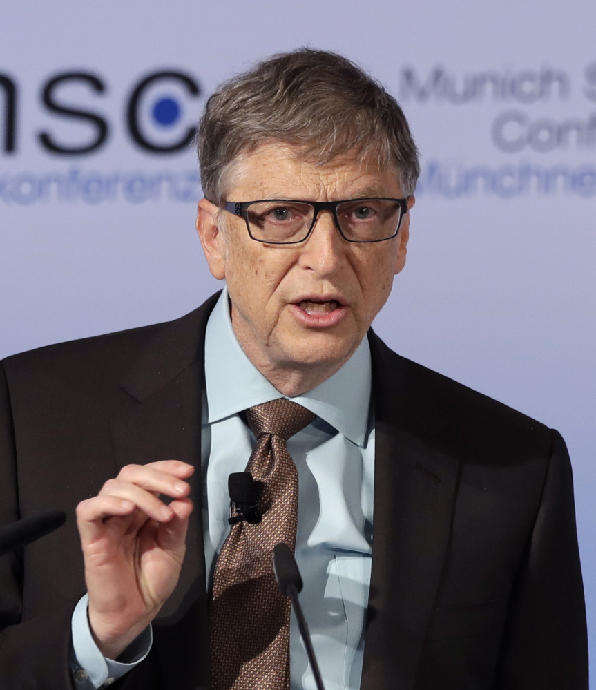Microsoft founder Bill Gates warns world leaders at a conference in Munich about the threat of a genetically engineered virus.