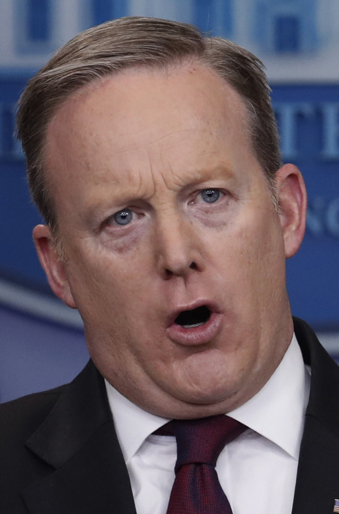 Press secretary Sean Spicer, on recreational pot: "There is still a federal law we need to abide by."