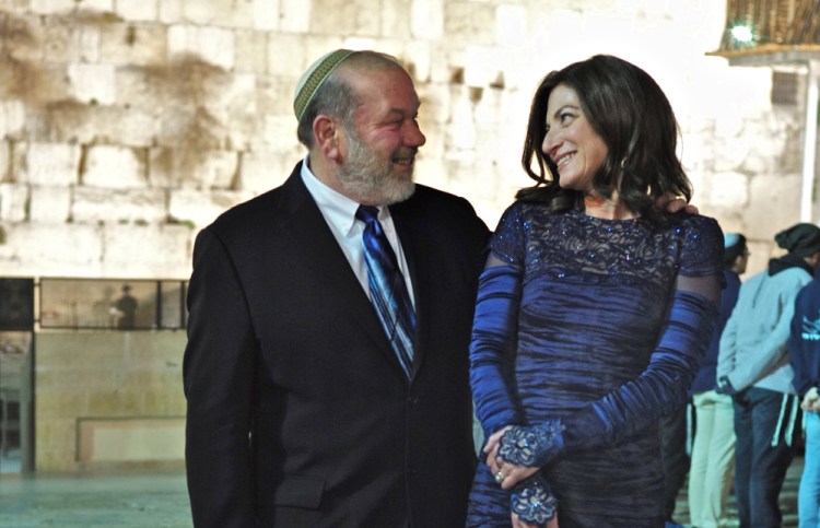 Gary Berenson and Sindee Gozansky are married in a traditional Jewish ceremony on Tuesday night in Jerusalem's Old City. After dating more than seven years the pair decided to tie the knot on a trip to Israel.