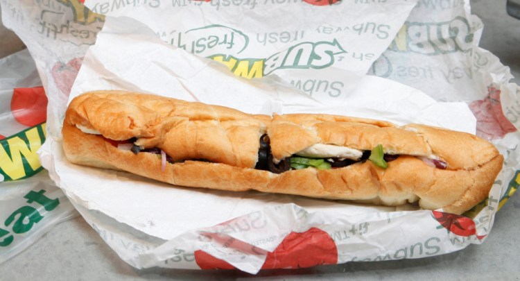 Averaged across all samples, the roasted sandwich chicken in Canadian Subways proved to be only about 50 percent chicken by DNA, according to a recent report that the chain disputes.