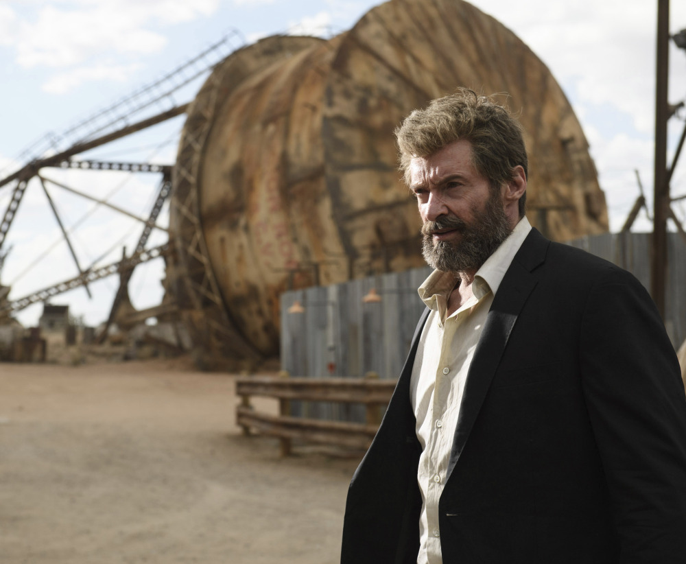 Hugh Jackman is Wolverine, based on a comic book character, in "Logan."