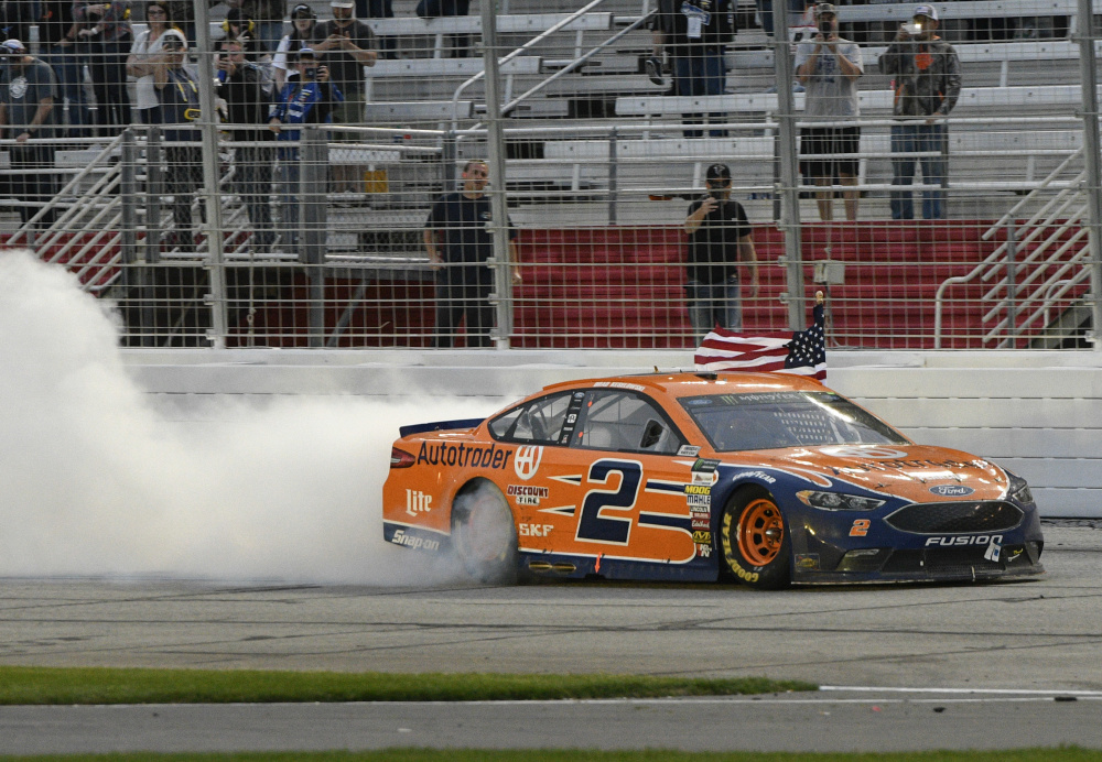 Brad Keselowski overcame a mistake by his crew – which didn't properly fasten lug nuts during a pit stop – to earn his 22nd career NASCAR Cup Series victory, and his first win at Atlanta Motor Speedway.