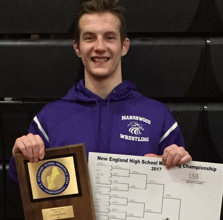 Bradley Beaulieu of Marshwood won four state titles and has a 243-14 record in his career. He added a New England title to his resume on Saturday.