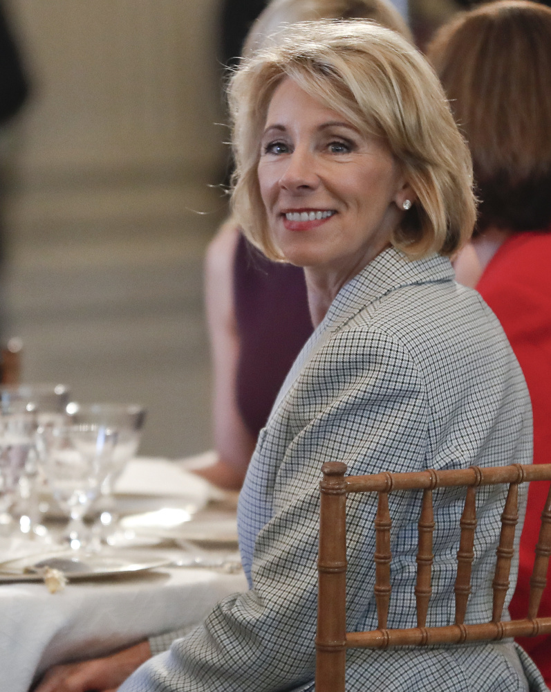 Education Secretary Betsy DeVos has long been a champion of school voucher programs such as the one in Washington, D.C.