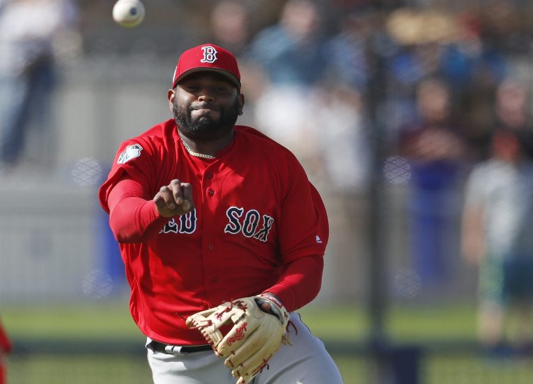 Boston third baseman Pablo Sandoval, with more than two years left on his contract, was kept out of the lineup for two straight nights against the Tigers as he worked on infield defense.