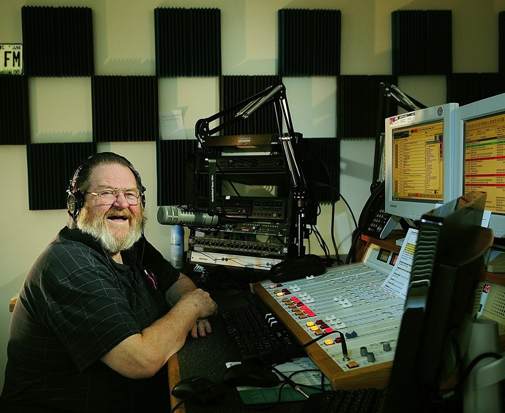 Central Maine radio personality Don Brown in 2011. He died Thursday at age 77.