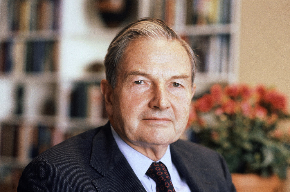 Billionaire philanthropist David Rockefeller was the grandson of Standard Oil co-founder John D. Rockefeller.