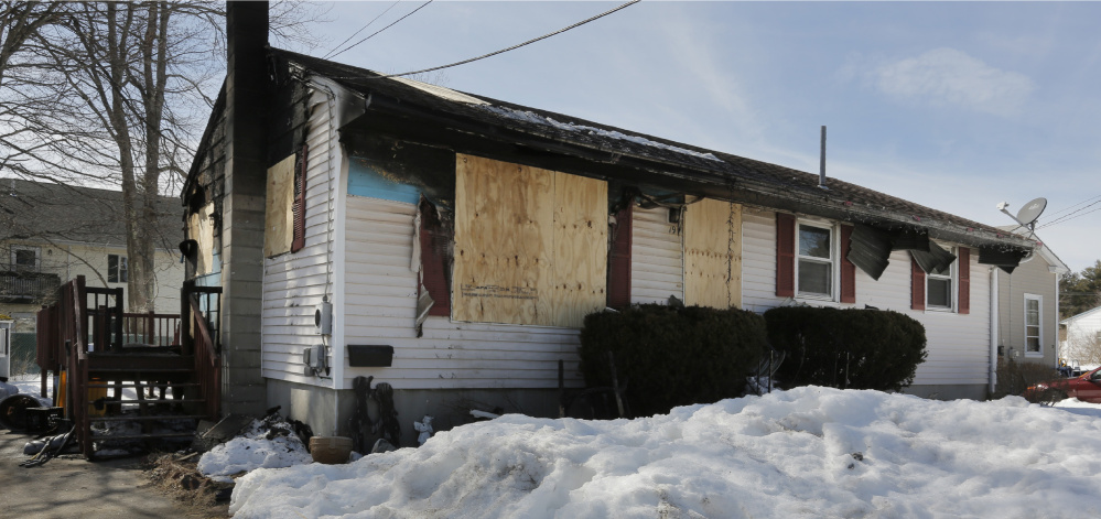 The home of the Doucette family, at 19 Harmon Ave. in Old Orchard Beach, caught fire Saturday. The community has rallied around the family, providing donations of clothes, beds, food and numerous gift cards.