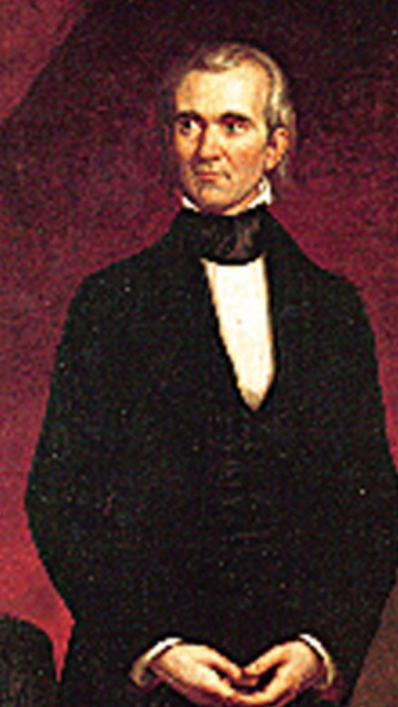 A portrait of President James K. Polk, who served from 1845-1849.