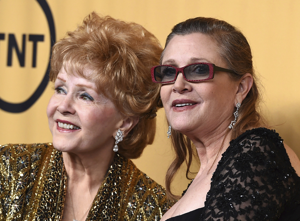 Debbie Reynolds and Carrie Fisher appear at the 21st Screen Actors Guild Awards.