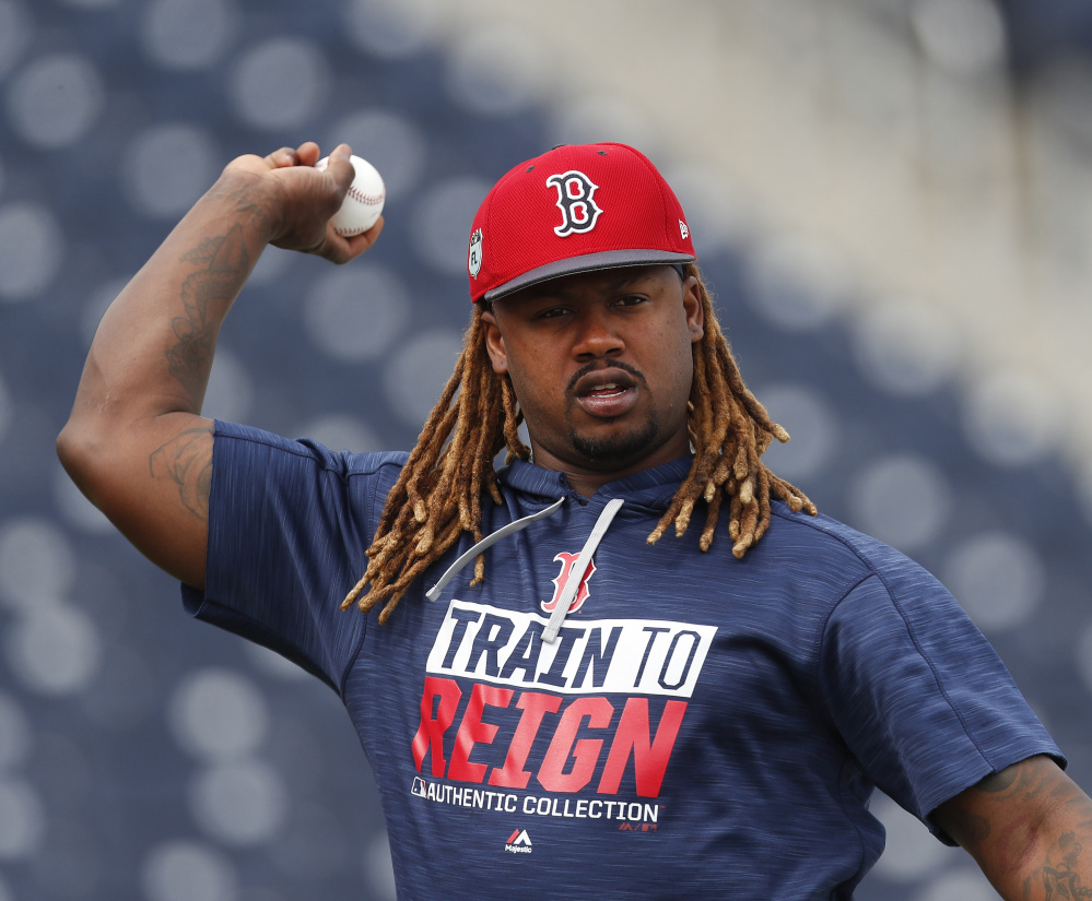 Hanley Ramirez has not played first base this spring, nursing a shoulder injury. Ramirez will primarily be Boston's DH this season with offseason acquisition Mitch Moreland playing first base most of the time.