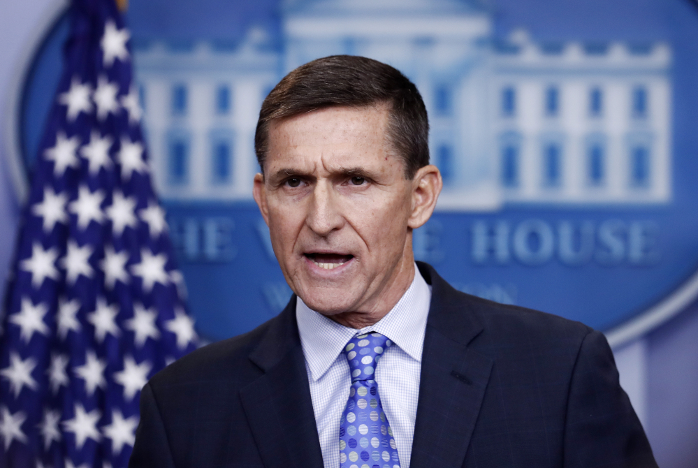 Michael Flynn, seen in February, said last year in criticizing Hillary Clinton, "When you are given immunity, that means that you have probably committed a crime." Flynn now is offering to cooperate with the congressional probe into Russia's meddling in last year's election, in exchange for immunity from prosecution.