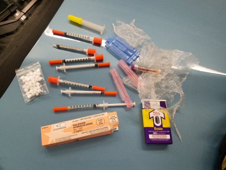 Needles police say were recovered following a traffic stop  in Vassalboro.