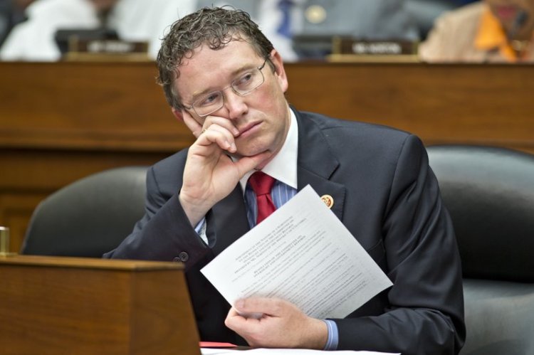 Rep. Thomas Massie, R-Ky. listens during a hearing on Capitol Hill in Washington. The Capitol is suddenly awash with trouble-makers and rebels, and that’s just the Republicans. 2013 AP file photo/J. Scott Applewhite