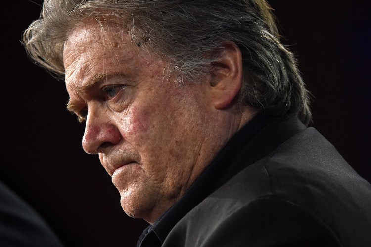 Stephen Bannon at the Conservative Political Action Conference on Feb. 23. 