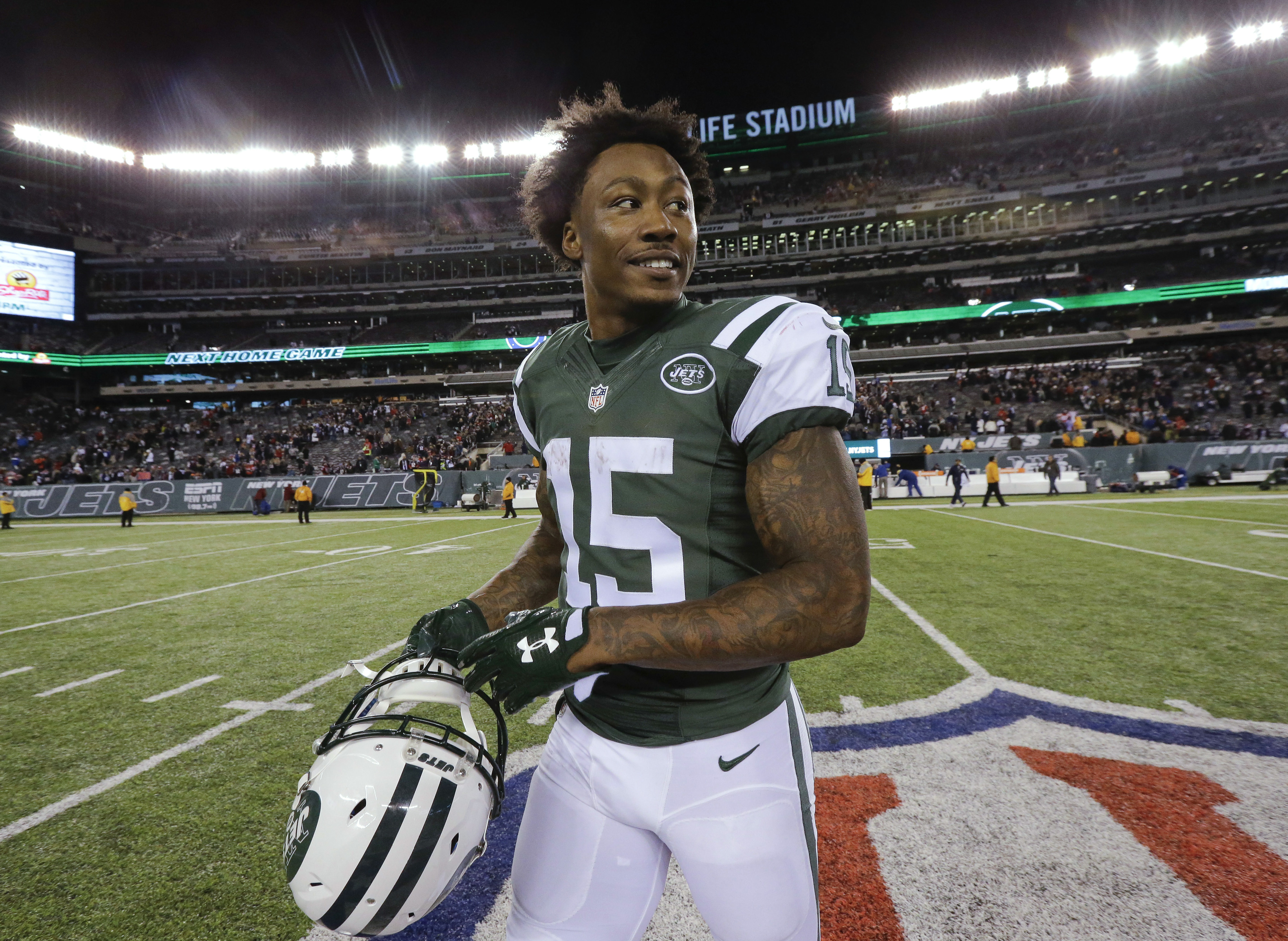 Brandon Marshall has quite the NFL jersey collection