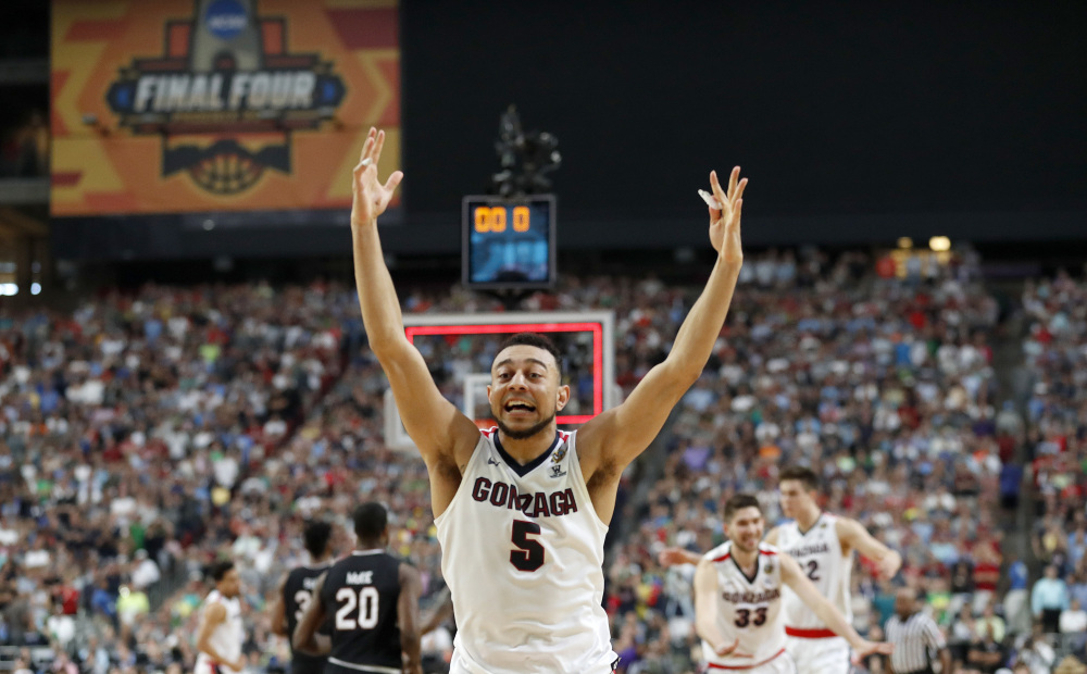 Gonzaga's Nigel Williams-Goss is the West Coast Conference player of the year and has led the Bulldogs to their first national championship game. He scored 23 points and grabbed five rebounds in Gonzaga's win over South Carolina in the Final Four.