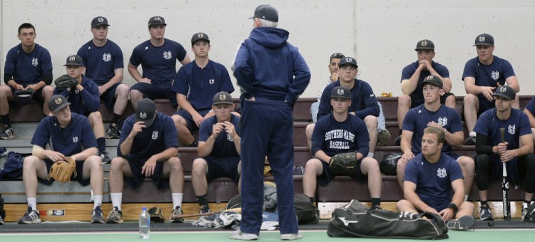 Ed Flaherty is back for a 32nd year as baseball coach at the University of Southern Maine. His team went 7-4 in 11 games in Florida, but has lost three straight since returning to New England. The Huskies' home opener Wednesday against Bowdoin has been moved to Colby College.